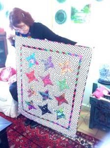 Pam's quilt for her new grandchild.