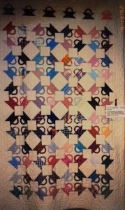 Pam's Postqge Stamp Baskets Pieced in 1987 and quilted in 1990