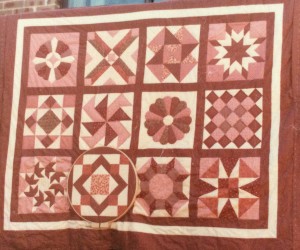 Pam's first quilt from the same sampler class 1983